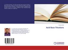 Copertina di Acid Base Titrations