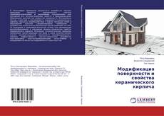 Buchcover von Модификация поверхности и свойства керамического кирпича