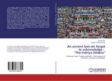 Buchcover von An ancient text we forget to acknowledge - “The Indriya Sthāna”