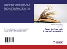 Buchcover von Current advances in immunology research