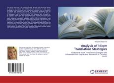 Copertina di Analysis of Idiom Translation Strategies