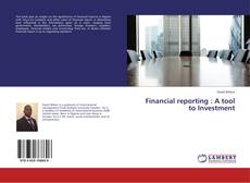 Copertina di Financial reporting : A tool to Investment