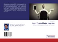 Copertina di Print Versus Digital Learning