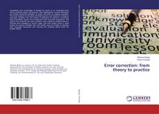 Copertina di Error correction: from theory to practice