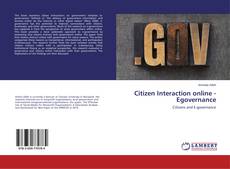 Copertina di Citizen Interaction online - Egovernance