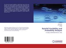 Copertina di Rainfall Variability and Probability Analysis