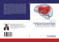 Buchcover von Predicting Premorbid Ability in African American Elders