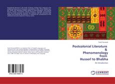 Buchcover von Postcolonial Literature & Phenomenology from Husserl to Bhabha