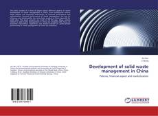 Copertina di Development of solid waste management in China
