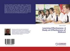 Buchcover von Learning Effectiveness: A Study on Effectiveness of Webcast