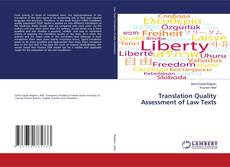 Buchcover von Translation Quality Assessment of Law Texts