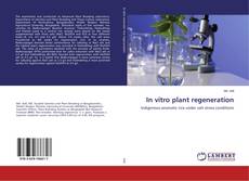 Buchcover von In vitro plant regeneration