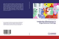 Copertina di Leadership Effectiveness in Organizational Settings