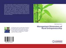 Copertina di Management Dimensions of Rural Entrepreneurship
