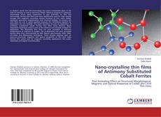 Buchcover von Nano-crystalline thin films of Antimony Substituted Cobalt Ferrites