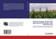 Buchcover von Climate change, Small scale Agricultural Production and Food Security