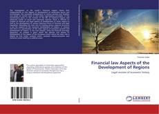 Buchcover von Financial law Aspects of the Development of Regions