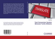 Buchcover von Text Conversion System Between Turkic Dialects