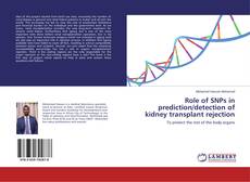 Buchcover von Role of SNPs in prediction/detection of kidney transplant rejection