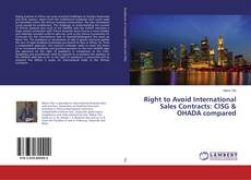 Buchcover von Right to Avoid International Sales Contracts: CISG & OHADA compared