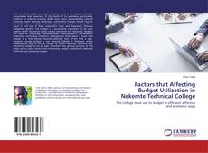 Copertina di Factors that Affecting Budget Utilization in Nekemte Technical College