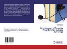 Buchcover von Development of Soundex Algorithm for IsiXhosa Language