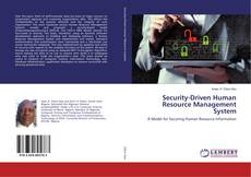Buchcover von Security-Driven Human Resource Management System