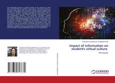 Portada del libro de Impact of information on student's virtual culture