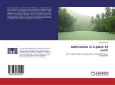 Buchcover von Motivation in a place of work
