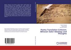 Buchcover von Poetry Translation Criticism: Akhavan Sales' Ideology and Thoughts
