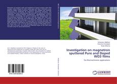 Copertina di Investigation on magnetron sputtered Pure and Doped WO3 films