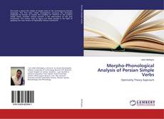 Copertina di Morpho-Phonological Analysis of Persian Simple Verbs