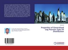 Buchcover von Properties of Generalized Log Pearson Type VII Distribution