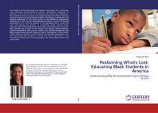 Buchcover von Reclaiming What's Lost: Educating Black Students in America