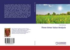 Buchcover von Three times Value Analysis