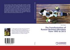 Buchcover von The Transformation of Russian Business Education from 1993 to 2013