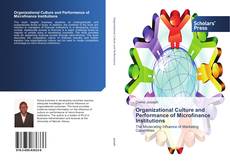 Bookcover of Organizational Culture and Performance of Microfinance Institutions