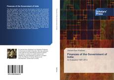 Buchcover von Finances of the Government of India