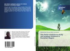 Capa do livro de Use factor analysis to study and analyse livestock in Kordofan Region 