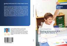 Reading Achievement Of X Class Pupils Volume -I kitap kapağı