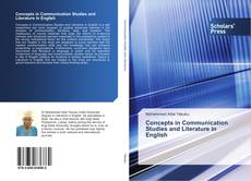 Portada del libro de Concepts in Communication Studies and Literature in English