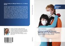 Clinical study on Allergic Rhinits w.s.r. to Nasya Karma kitap kapağı