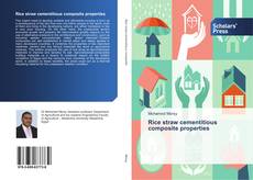 Bookcover of Rice straw cementitious composite properties