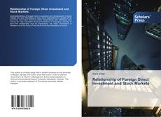 Copertina di Relationship of Foreign Direct Investment and Stock Markets