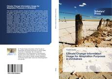 Buchcover von Climate Change Information Usage for Adaptation Purposes in Zimbabwe