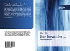 Buchcover von Change Sequence of Entry Modes: Plural Antecedents and Consequences