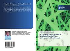 Buchcover von Cognitive Development of College Students and Achievement in Geometry