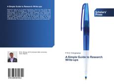 Bookcover of A Simple Guide to Research Write-ups