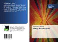 Bookcover of Energy and Environment