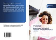 Portada del libro de Modeling and analysis of ecological and epidemiological systems